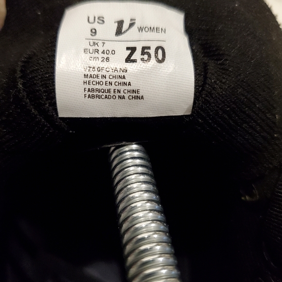 Vimazi Z50 Womens Premium Black Blue Athletic Shoes with Ribbed Design Size 9 - Picture 8 of 14